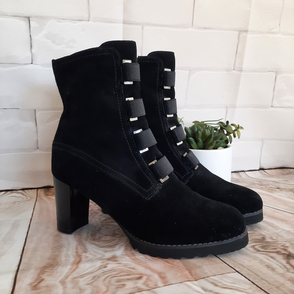 Blondo Shoes- Reilly Waterproof Black Suede Boot Sz- 8.5